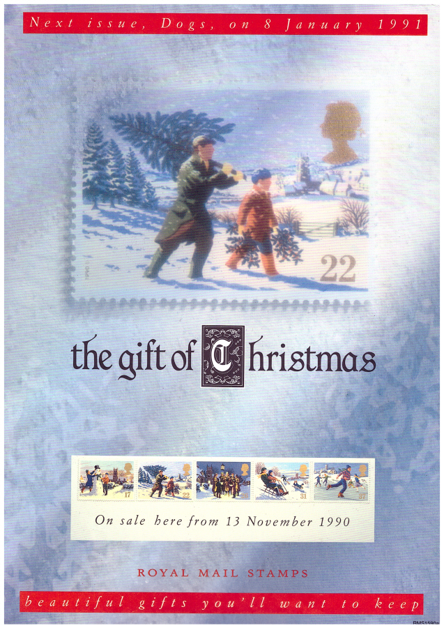 (image for) 1990 Christmas Post Office A4 poster. RMS1590a.